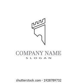 Castle Logo Template vector symbol  icon design