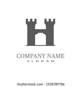 Castle Logo Template vector symbol  icon design