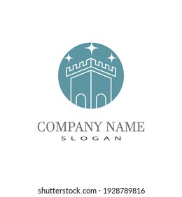 Castle Logo Template vector symbol  icon design