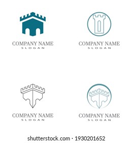 Castle Logo Template vector symbol  icon design