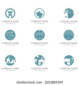 Castle Logo Template vector symbol  icon design
