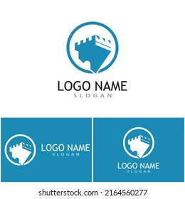 Castle Logo Template vector symbol  icon design