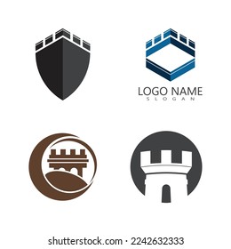 Castle Logo Template vector symbol  icon design