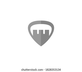 Castle logo tower vector icon 