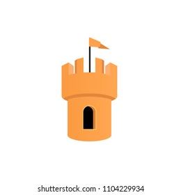 castle logo vector icon design
