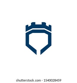 Castle Logo vector icon illustration design 