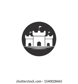 Castle Logo vector icon illustration design 