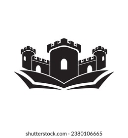 Castle Logo vector icon illustration design