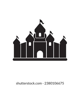 Castle Logo vector icon illustration design