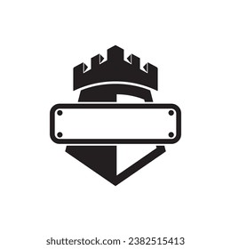 Castle Logo vector icon illustration design