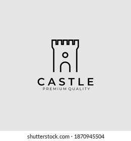 castle logo vector illustration design