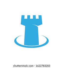 castle logo vector illustration template 