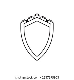 Schlosslogo, Vektorgrafik-Design