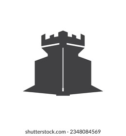 Castle logo vector illustration template