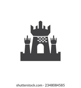Castle logo vector illustration template