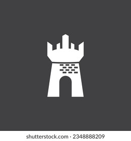 Castle logo vector illustration template