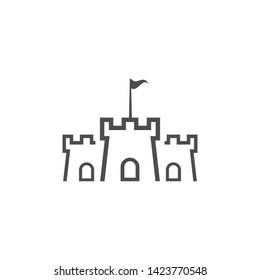 castle logo vector ilustration template 