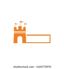 castle logo vector ilustration template