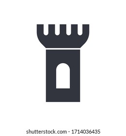 Vorlage für die Vektorillustration des Schlosslogos 
