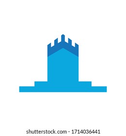 castle logo vector ilustration template 