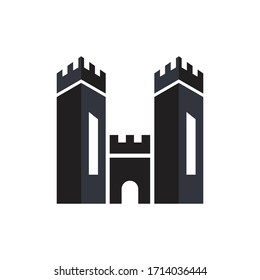 castle logo vector ilustration template 