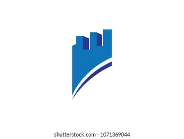 castle logo vector template
