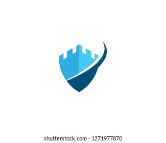 castle logo vector template
