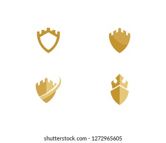 castle logo vector template