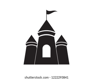 castle logo vector template illustration