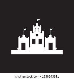 Castle logo vector template illustration
