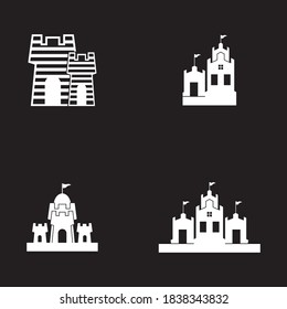 Castle logo vector template illustration