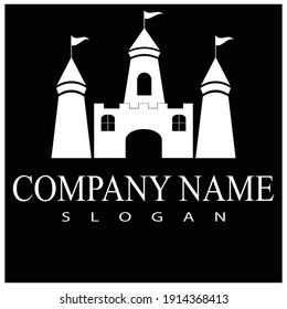 castle logo vector template illustration