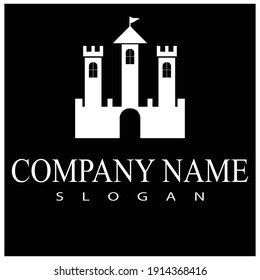 castle logo vector template illustration