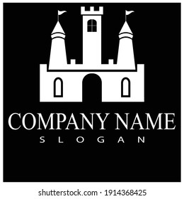 castle logo vector template illustration