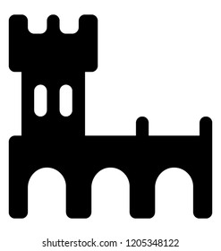 
A castle in london depicting london castle 
