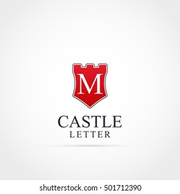 Castle M Letter Logo
