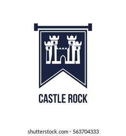 Castle medieval logo design