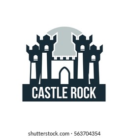 Castle medieval logo design