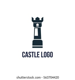 Castle medieval logo design