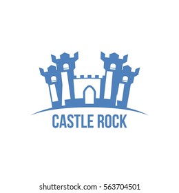 Castle medieval logo design
