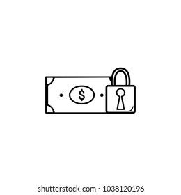 castle money icon.Element of popular finance icon. Premium quality graphic design. Signs, symbols collection icon for websites, web design, on white background