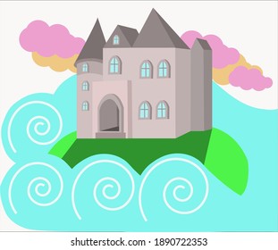 un castillo en la isla