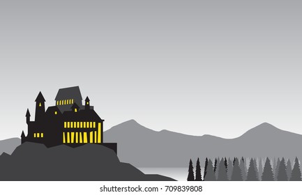 Castle on the top of the hill