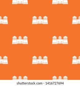 Castle pattern vector orange for any web design best