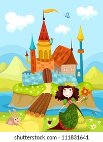 castle and princess
