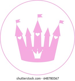 Castle Princess Logo Emblem