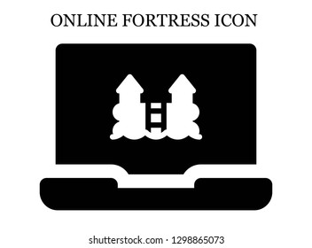 Castle search icon. Editable Castle search icon for web or mobile.