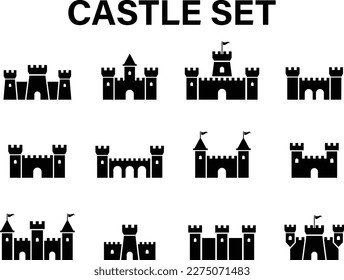 Conjunto de castillo, colección de reino EPS10
