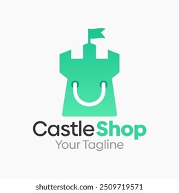 Castle Shop Logo Design Template. Good for Business, Agency, Community and Organization