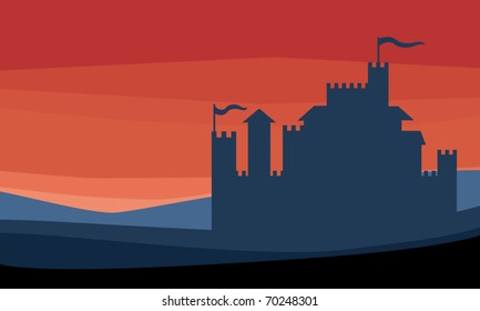 Castle silhouette